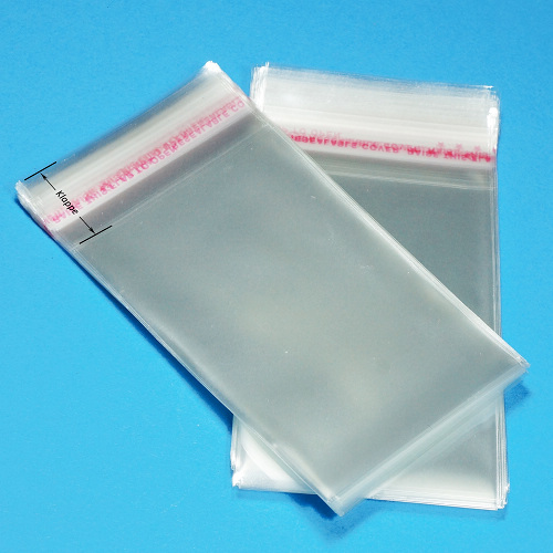 1000x praktische selbstklebende OPP Tütchen 5x13cm+Klappe 2cm, Beutel, Tüten, Adhäsionsverschlussbeutel, Verpackung, transparent